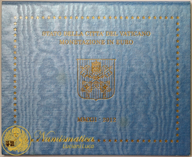 Città del Vaticano 2012 Serie Fdc : divisionale Benedetto XVI° anno VII°