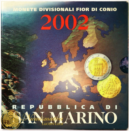 SAN MARINO 2002 : Serie divisionale 8 valori Fdc
