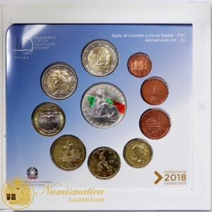 ITALIA 2018 : Serie divisionale 10 valori Fdc Costituzione