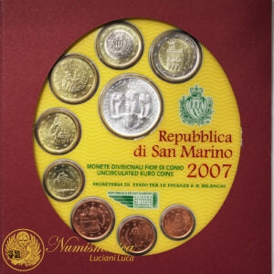 SAN MARINO 2007 : Serie divisionale 9 valori Fdc Pari Opportunità