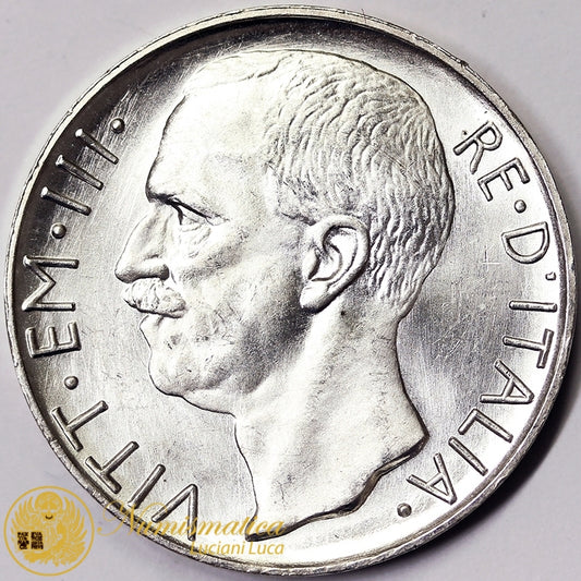 VITTORIO EMANUELE III 10 Lire 1926 bordo stretto Rara FDC Eccezionale #PV461