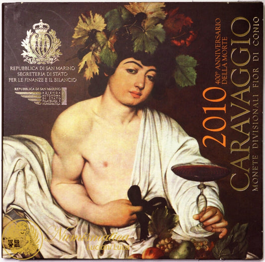 SAN MARINO 2010 : Serie divisionale 9 valori Fdc Caravaggio