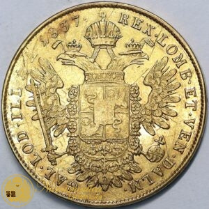 LOMBARDO VENETO Ferdinando I d’Asburgo Lorena SOVRANA 1837 zecca Venezia Au BB+ Molto Rara #PV395