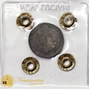 REGNO DI SARDEGNA 50 Centesimi 1860 Milano VITTORIO EMANUELE II Spl+ #PV421