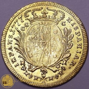 NAPOLI 6 Ducati 1777 Ferdinando IV 1759-99 Zecca Napoli Au BB+ #PV736