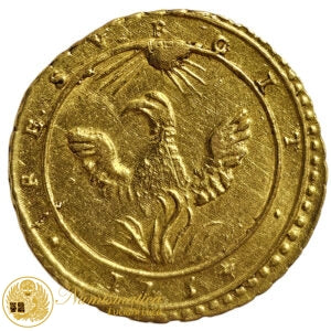 PALERMO Carlo III di Borbone ONCIA 1734 Au Spl Rara #PV223