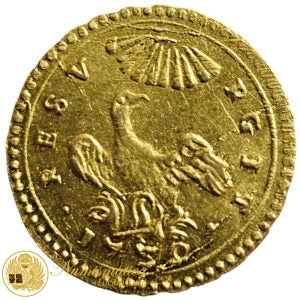 PALERMO Carlo III di Borbone ONCIA 1739 Au Spl/Q.Fdc NC #PV217