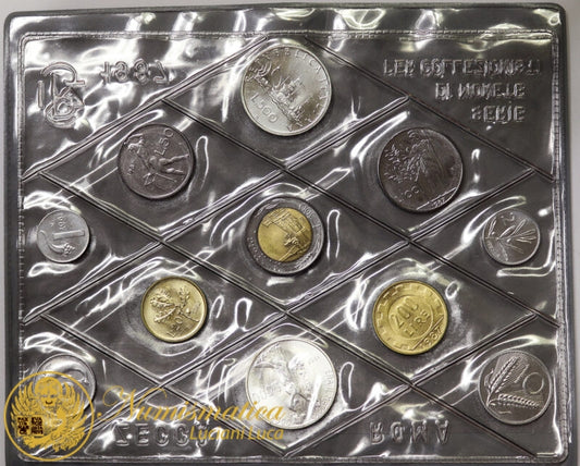 ITALIA 1987 : Serie divisionale 11 valori Fdc Giacomo Leopardi