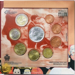 SAN MARINO 2013 : Serie divisionale 9 valori Fdc Federico Fellini