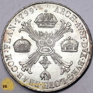 DUCATO MILANO E MANTOVA Francesco II d’Asburgo 1792-1800 Crocione 1799 Molto Rara Spl+ #PV209