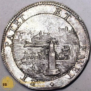 LIVORNO Cosimo III de’ Medici Granduca 1670-1723 TOLLERO 1685 Ag RARO Spl+ #PV354