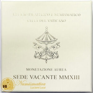 Città del Vaticano 10 euro 2013 SEDE VACANTE Oro Fondo Fondo :#5075