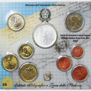 ITALIA 2003 : Serie divisionale 9 valori Fdc Europa del Lavoro