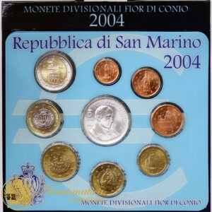 SAN MARINO 2004 : Serie divisionale 9 valori Fdc