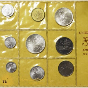 ITALIA 1970 : Serie divisionale 9 valori Fdc