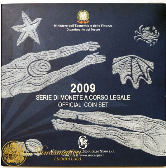 ITALIA 2009 : Serie divisionale 10 valori Fdc Mondiali Nuoto