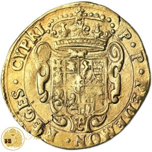 CARLO EMANUELE II 4 Scudi 1641 (reggenza 1638-48) Au R2 BB #4732