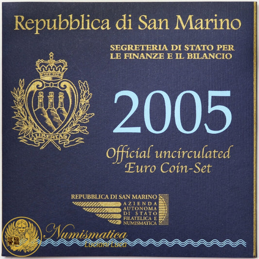 SAN MARINO 2005 : Serie divisionale 9 valori Fdc