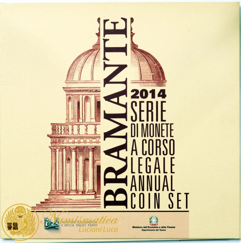 ITALIA 2014 : Serie divisionale 10 valori Fdc Bramante