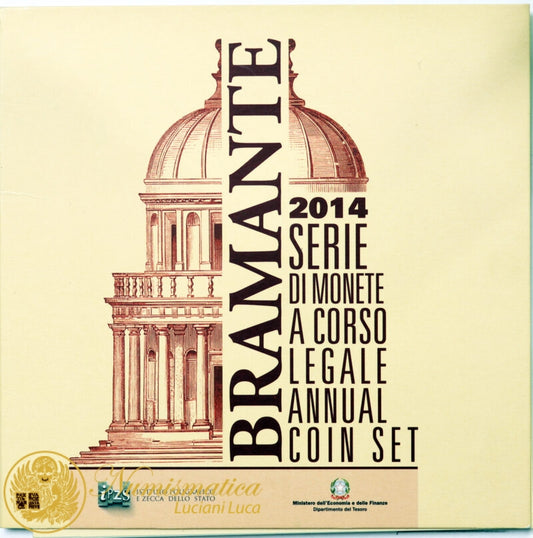 ITALIA 2014 : Serie divisionale 10 valori Fdc Bramante