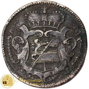 GORIZIA 1 Soldo 1733 CARLO IV 1711-1740 BB #4868