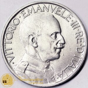 VITTORIO EMANUELE III Buono da 2 Lire 1924 Fascio nichel Fdc #P601