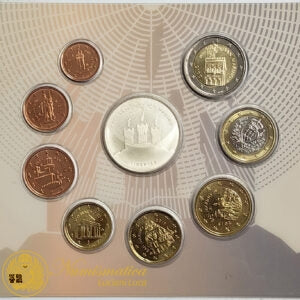 San Marino 2015 : Set divisionale con 5 Euro in argento Fdc Anno Internazionale della Luce