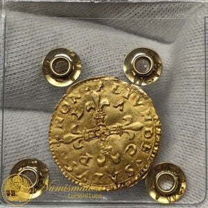 Paolo III 1534-49 SCUDO D’ORO zecca di Piacenza STATO PONTIFICIO Au 3,35 g Raro Q.Spl #PV188