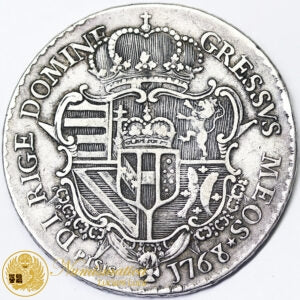 FIRENZE Pietro Leopoldo I D’Asburgo Lorena 1765-90 FRANCESCONE 1768 Ag RARA BB #4721