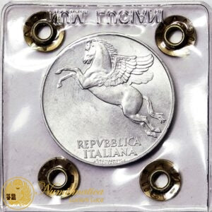 ITALIA 10 Lire 1949 PEGASO Legenda Capovolta VARIANTE Fdc ITALMA RARA #P24