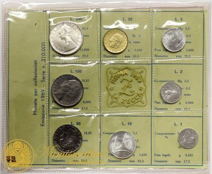 ITALIA 1969 : Serie divisionale 8 valori Fdc