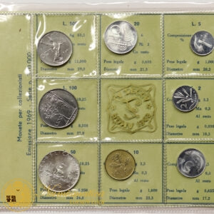 ITALIA 1969 : Serie divisionale 8 valori Fdc