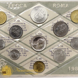 ITALIA 1980 : Serie divisionale 10 valori Fdc