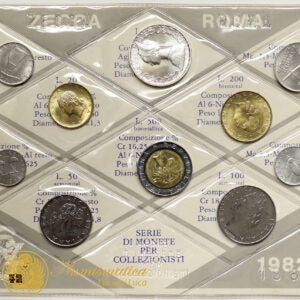 ITALIA 1982 : Serie divisionale 10 valori Fdc