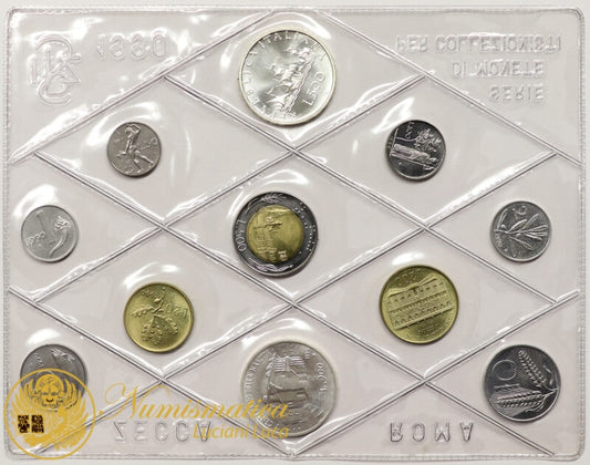 ITALIA 1990 : Serie divisionale 11 valori Fdc Tiziano Vecellio