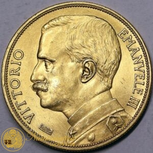 VITTORIO EMANUELE III 100 Lire 1912 ARATRICE Spl/Q.Fdc RARA #PV246