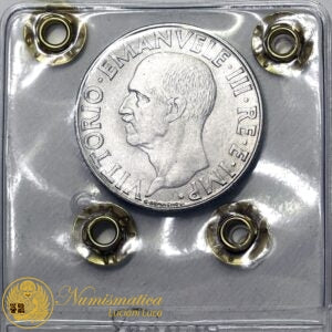 VITTORIO EMANUELE III 1 Lira 1940 An. XVIIII Variante 4 Stanghette MOLTO RARO Fdc #PV241