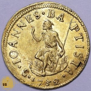 FIRENZE Gian Gastone de’ Medici 1723-37 Fiorino 1732 Au 3,49 gr Spl RARO #PV2