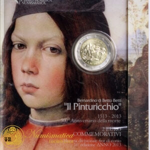 San Marino 2013 : 2 Euro Fdc 500° anniversario della morte del “Pinturicchio”