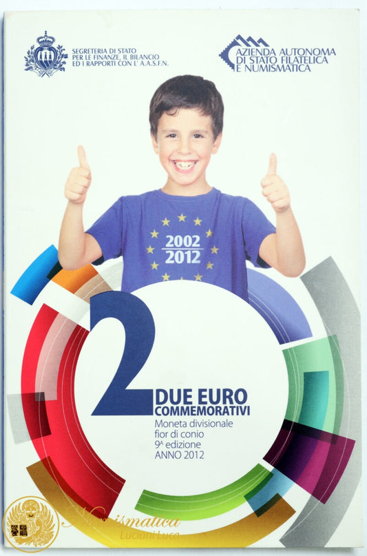 San Marino 2012 : 2 Euro Fdc 10° Anniversario dell’Euro