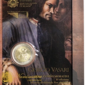 San Marino 2011 : 2 Euro Fdc 500° anniversario della nascita di Giorgio Vasari