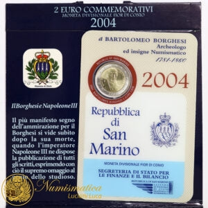 San Marino 2004: 2 Euro Fdc Bartolomeo Borghesi