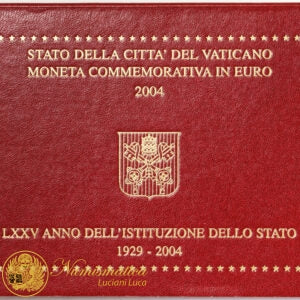 Città del Vaticano 2004 : 2 Euro Fdc Giovanni Paolo II 75° anniversario della Fondazione dello Stato