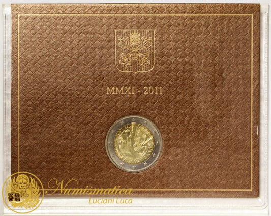 Città del Vaticano 2011 : 2 Euro Fdc Benedetto XVI Anno VII Giornata Mondiale della Gioventù a Madrid