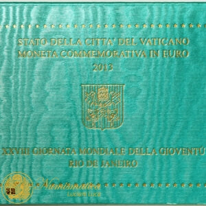 Città del Vaticano 2013 : 2 Euro Fdc Francesco I Giornata Mondiale della Gioventù