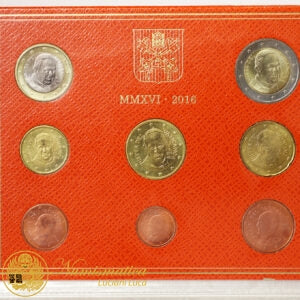 Città del Vaticano 2016 Serie Fdc : divisionale Francesco I° anno III° ultima serie con il ritratto del Papa