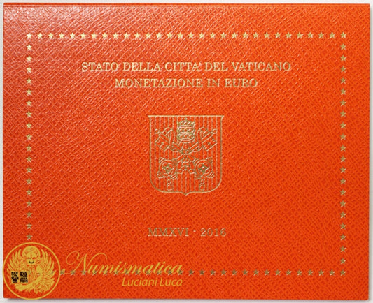 Città del Vaticano 2016 Serie Fdc : divisionale Francesco I° anno III° ultima serie con il ritratto del Papa