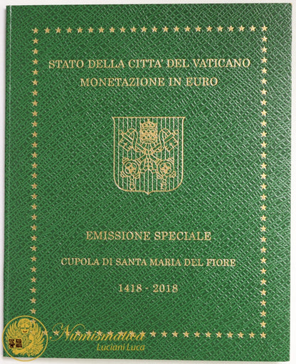 Città del Vaticano 2018 Serie Fdc : divisionale Francesco I° con 5 Euro bimetallico