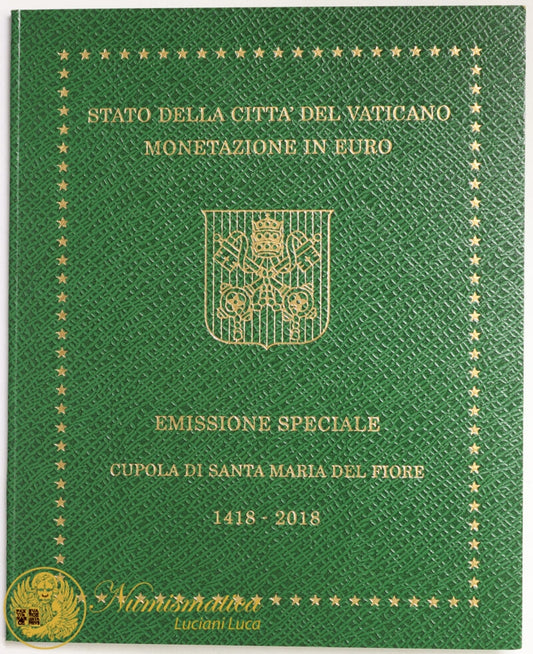 Città del Vaticano 2018 Serie Fdc : divisionale Francesco I° con 5 Euro bimetallico