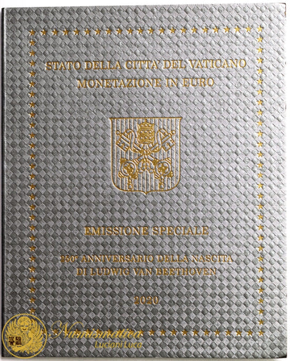 Città del Vaticano 2020 Serie Fdc : divisionale Francesco I° con 5 Euro bimetallico